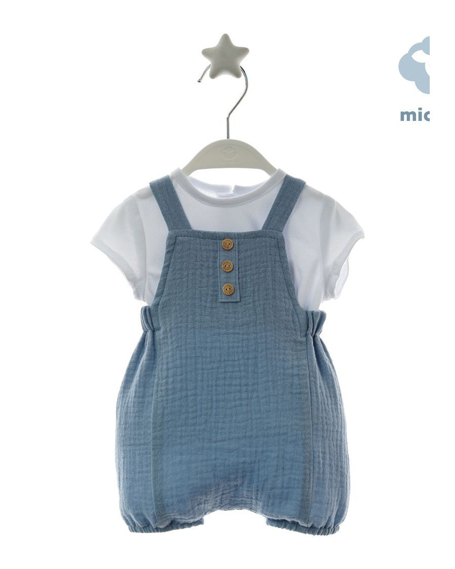 Conjunto camiseta y peto bambula