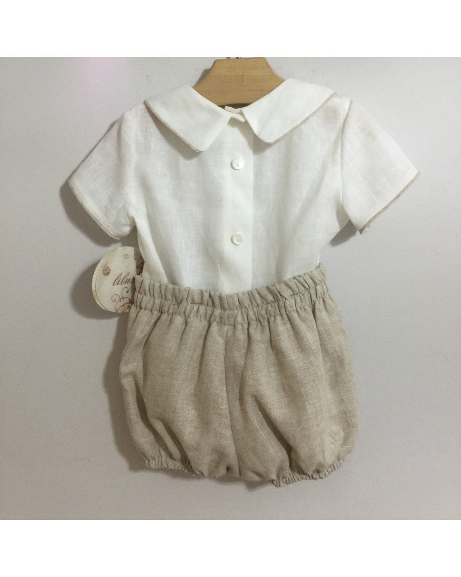 Conjunto ceremonia lino