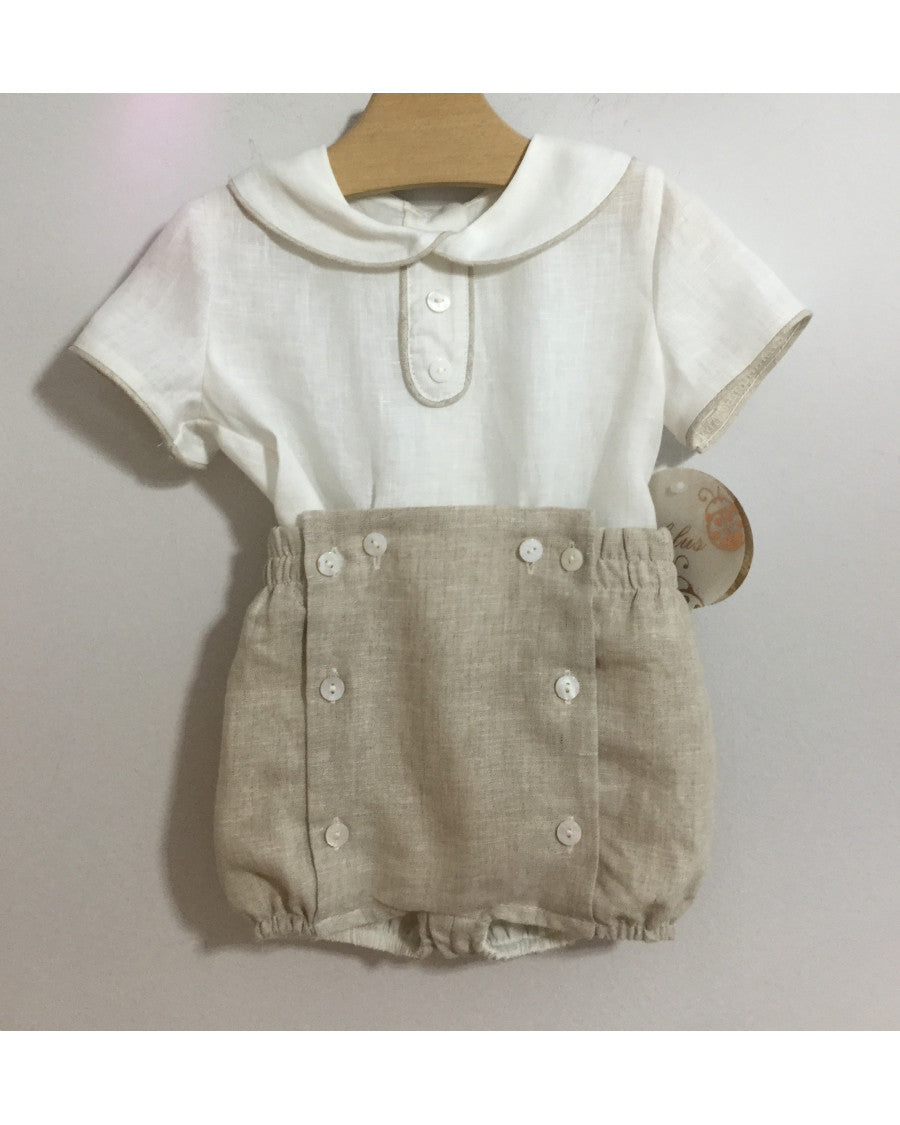 Conjunto ceremonia lino