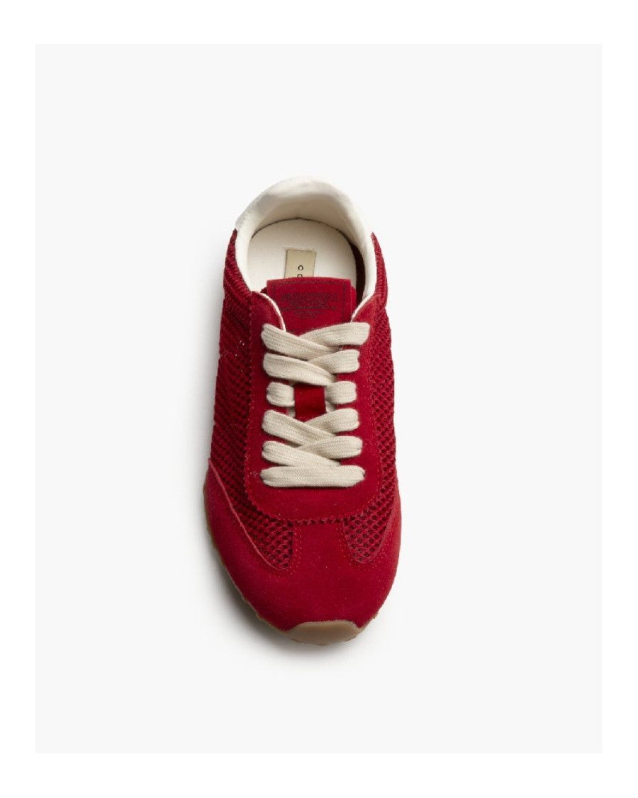 Deportiva troquelada roja