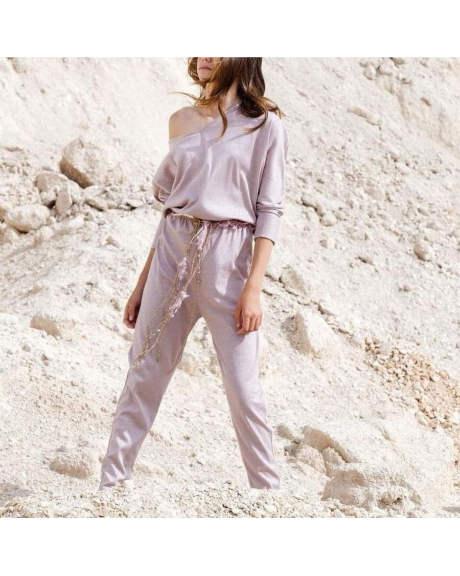 Mono rosa lurex