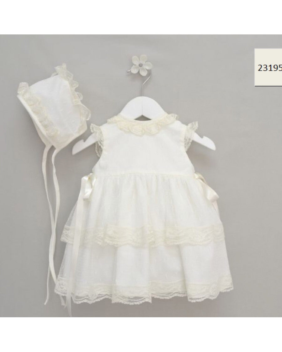 Vestido ceremonia con capota