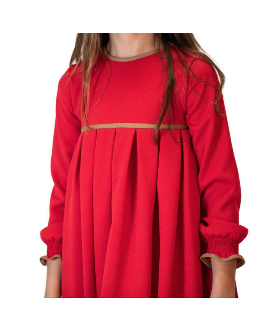 Vestido rojo talle alto