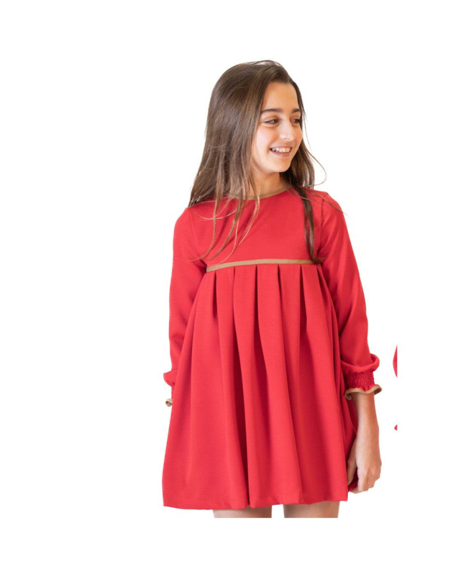 Vestido rojo talle alto