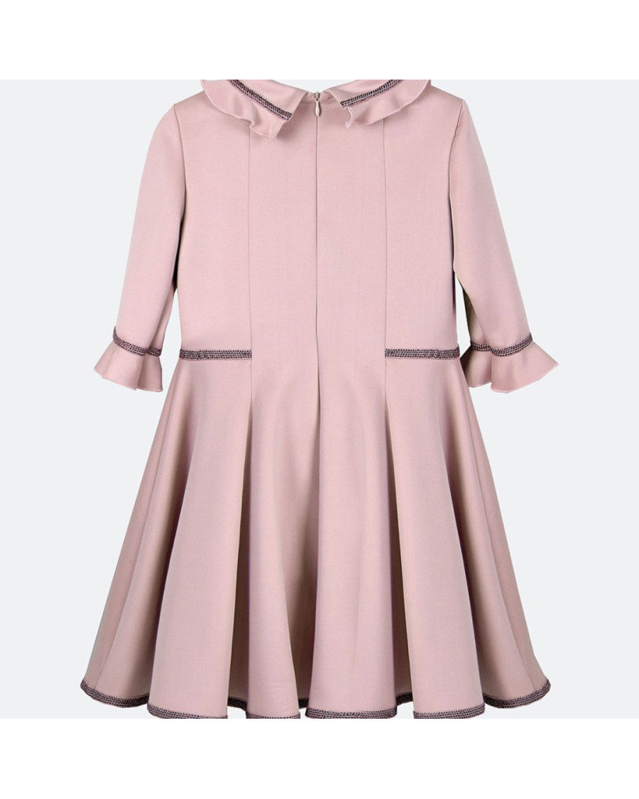 Vestido rosa empolvado