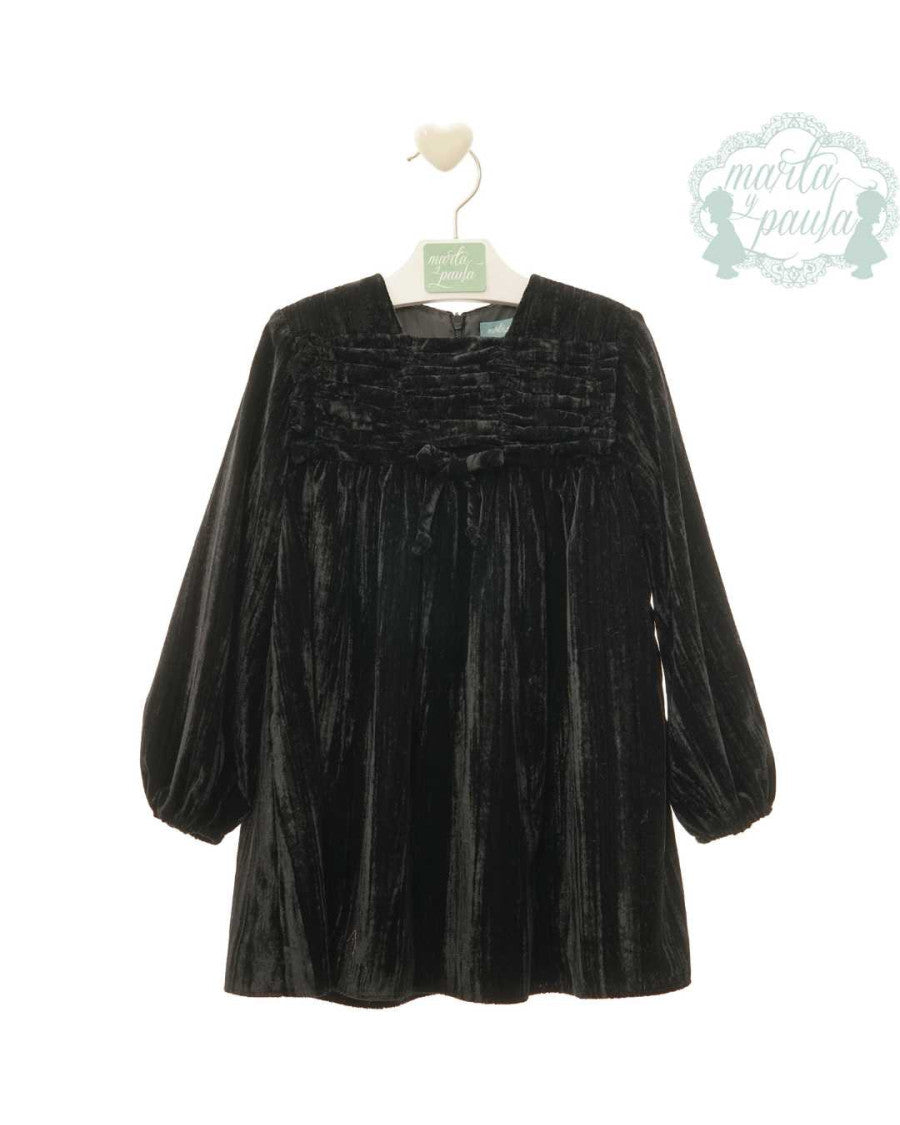 Vestido terciopelo negro