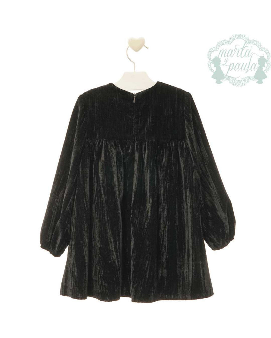 Vestido terciopelo negro
