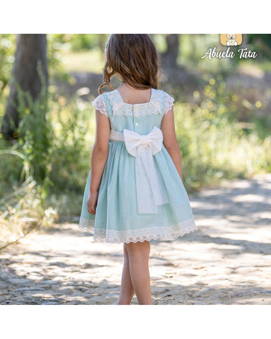 Vestido verde agua marina